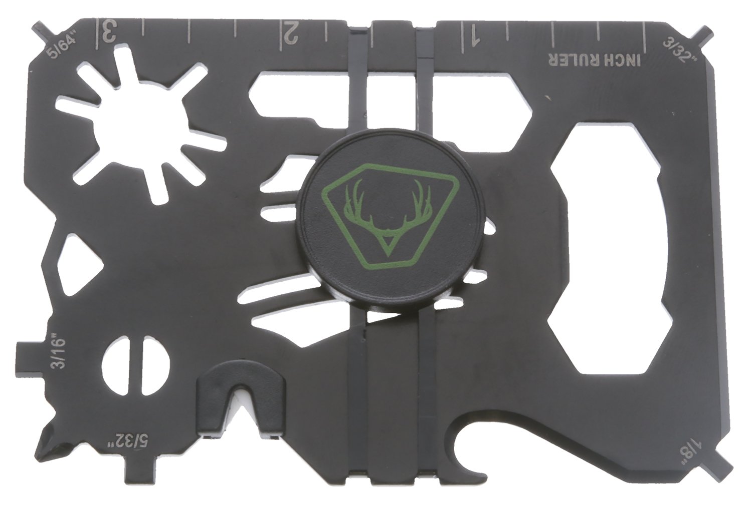 HME HMEWMT 20-In-1 Wallet Multi-Tool Black Metal for Archery