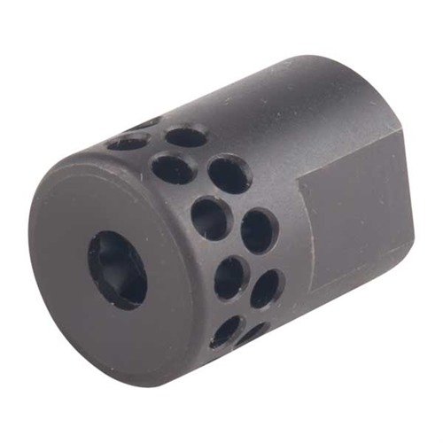 Buy Brownells Short Muzzle Brake 22 Caliber 1/2-28 Steel Black online