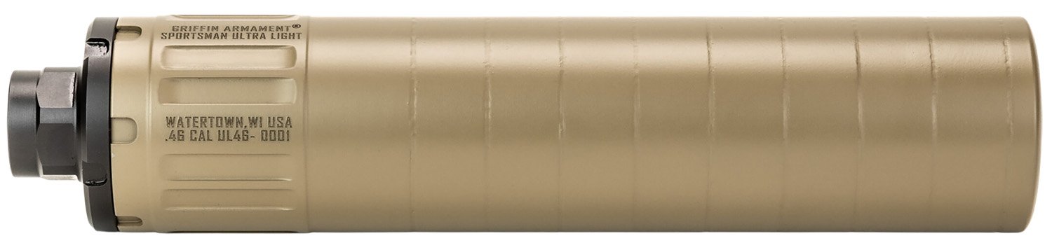 Griffin GASUL46HDFDE 46 CAL FDE Tactical Silencer - Griffin Armament - 46 CAL
