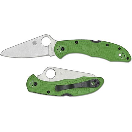 Spyderco C88FPGR2 Salt 2 SL/PL 2.75" LC200N Green FRN Scales - SPYDERCO