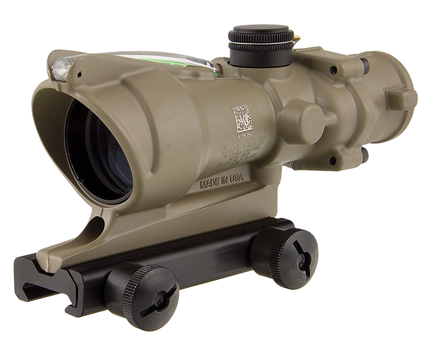Trijicon TA31C100380 ACOG 4x32mm FDE Illuminated Green Crosshair Scope - Trijicon - 32MM