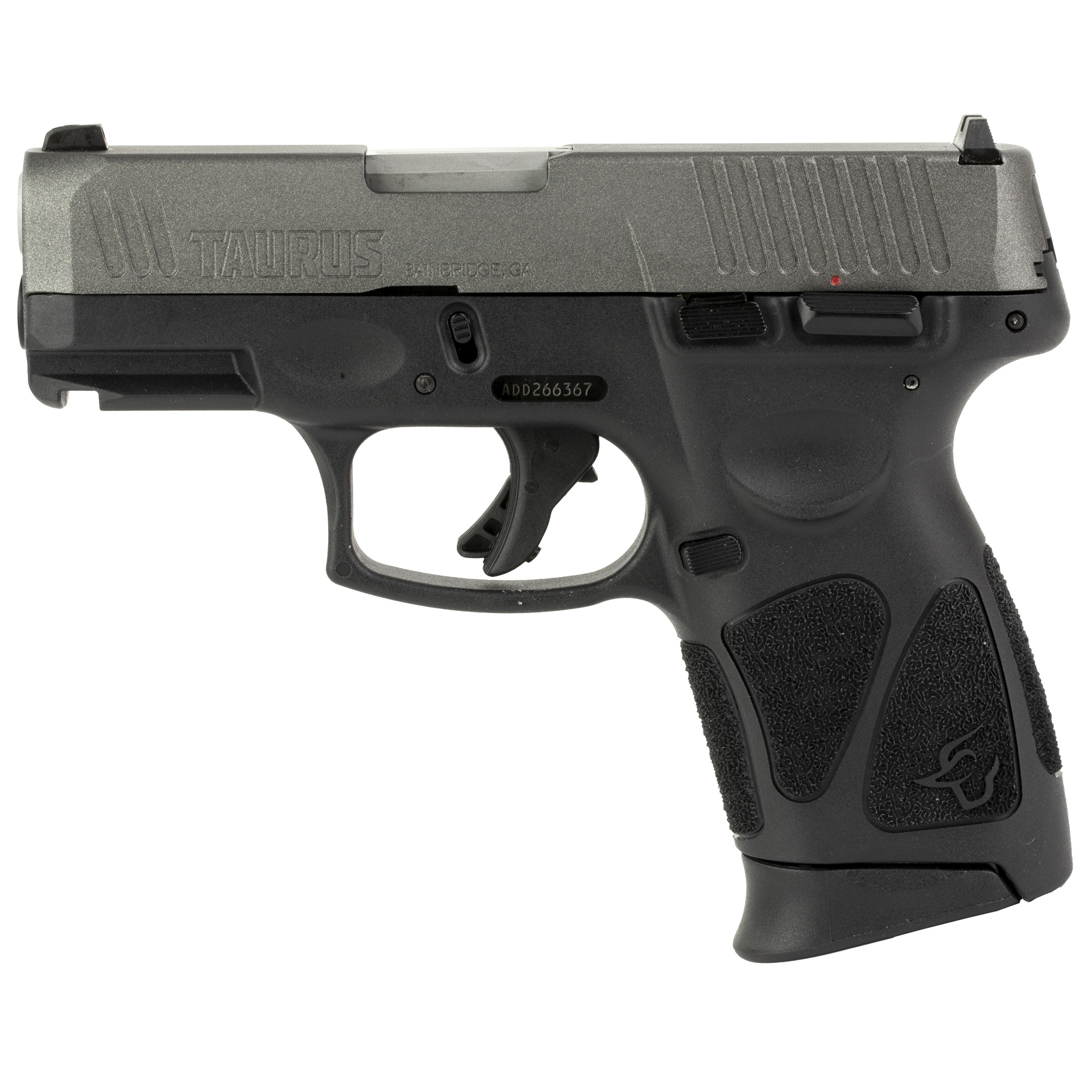 Taurus G3C 1-G3C93C 9mm Pistol 12+1 Tungsten Slide Black Grip