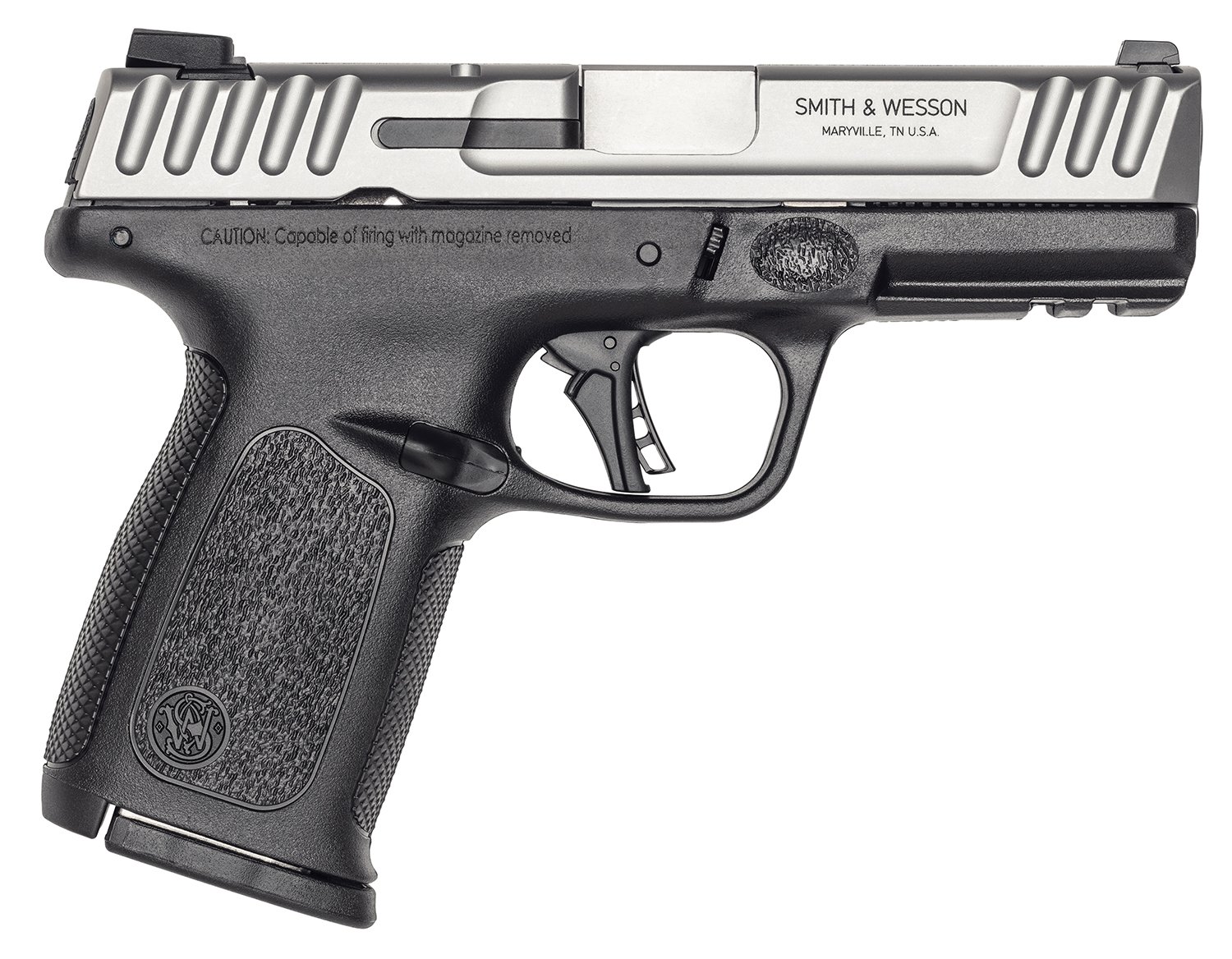 S&W SD40 2.0 13936 40SW 14+1 Black Polymer Satin Stainless Slide