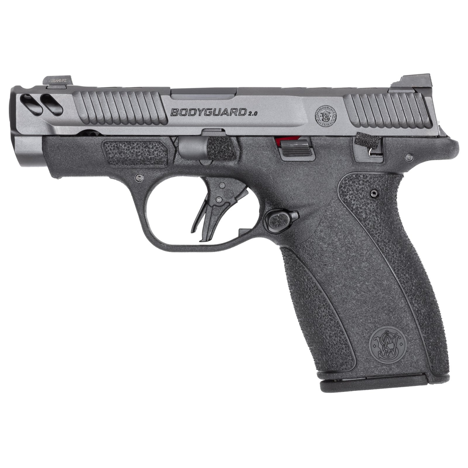 S&W PC Bodyguard 2.0 Carry Comp Handgun .380 Auto 10(1)&12(1)rd Magazines 3.1 Ported Barrel Manual Safety - Smith & Wesson - 380 ACP