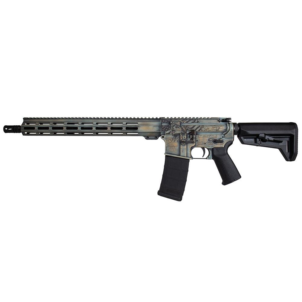Shark Coast Tactical Liberty AR Patina AR-15 Rifle 5.56mm 30rd Magazine 16 Barrel 15 MLOK Handguard - Shark Coast Tactical