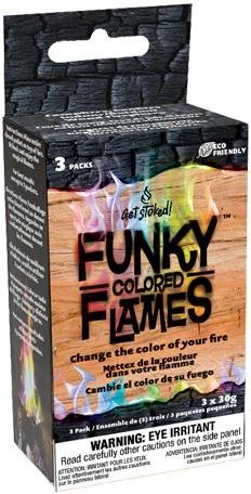 Buy Get Stoked Funky Flames Colored Fire Packets Campfire 3-Pack online