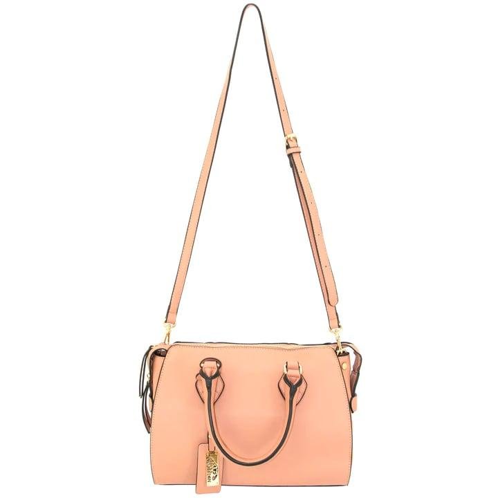 Rugged Rare 49520 Bella Concealed Carry Purse Pink Vegan Leather 12"x8.5"x5" - Rugged Rare