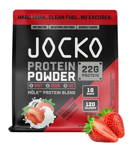 Buy JOCKO 29116 STRAWBERRY PROTEIN POWDER BAG online
