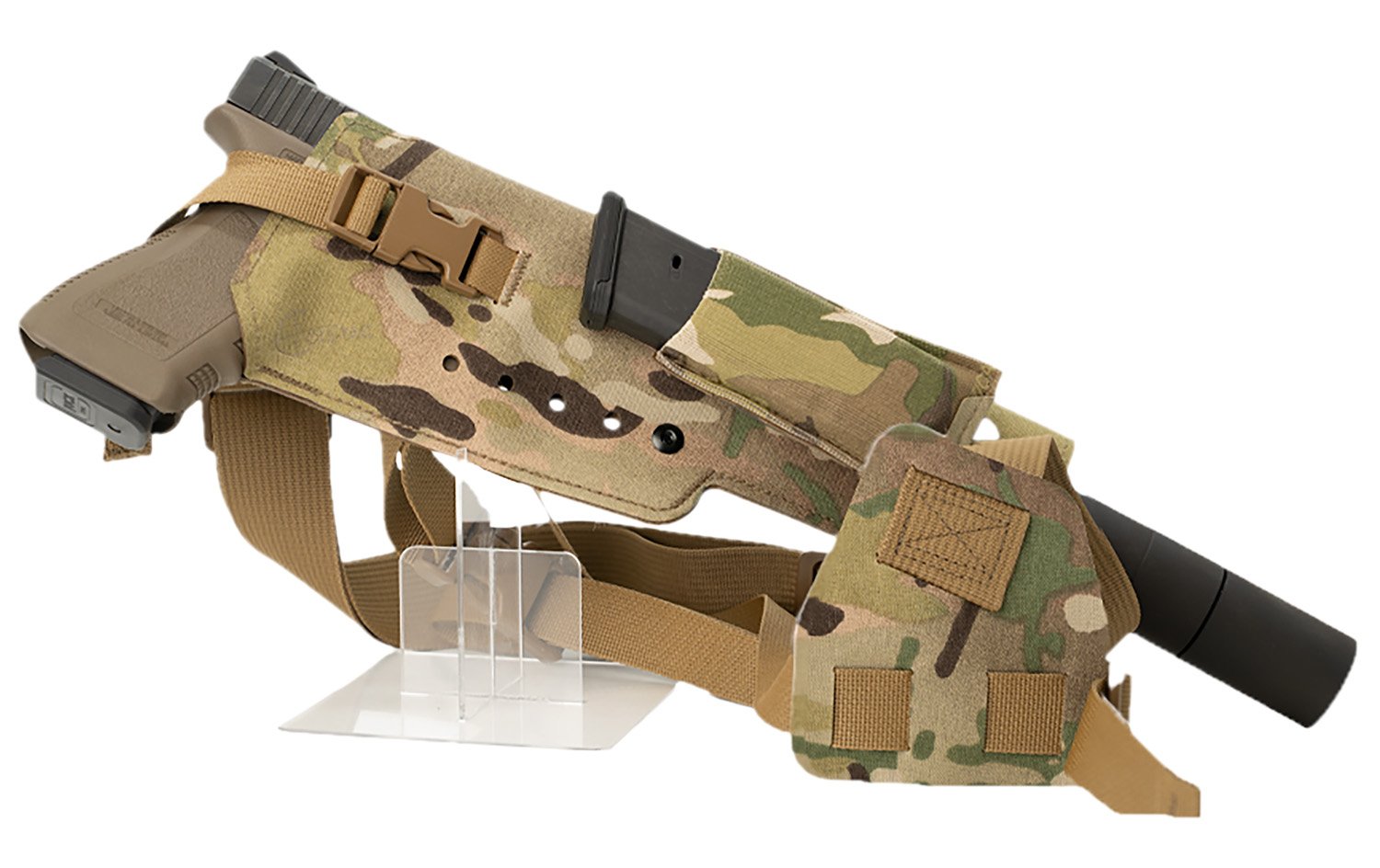Buy Cole-tac VWX108 Varmint Wrangler XL Pistol Holder Chest Multi-Cam Left Hand online