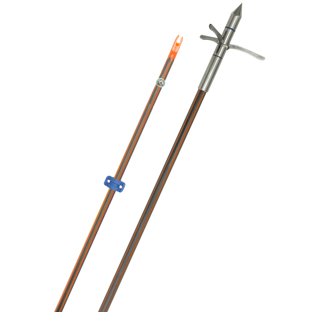 Fin Finder 1601193 Hydro Carbon IL Bowfishing Arrow, Kraken 3 Barb Point