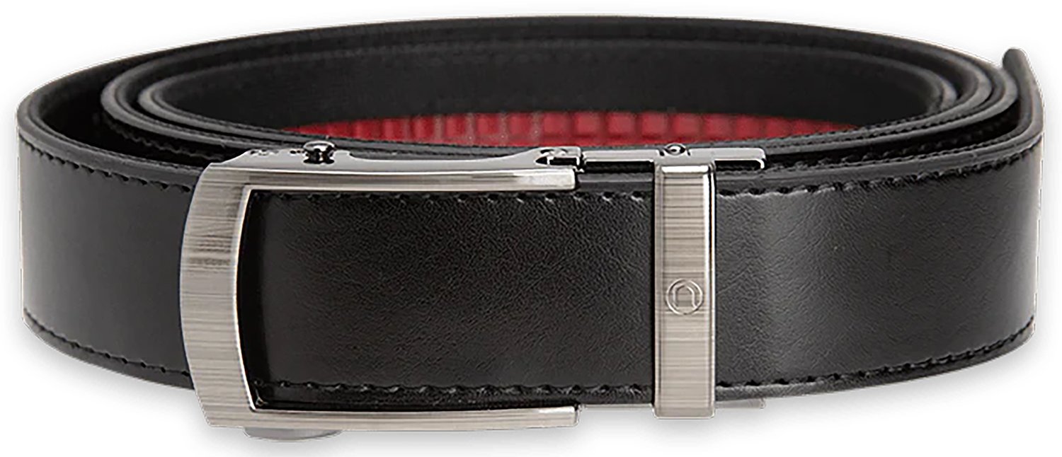Nexbelt PCS5741 EDC Black Leather Belt 1.375" Wide Ratcheting Buckle