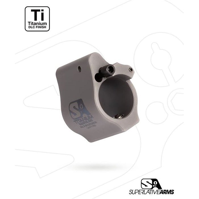 Buy Superlative Arms SABO-DI-875SGT Titanium Adjustable Gas Block .875" Gray online
