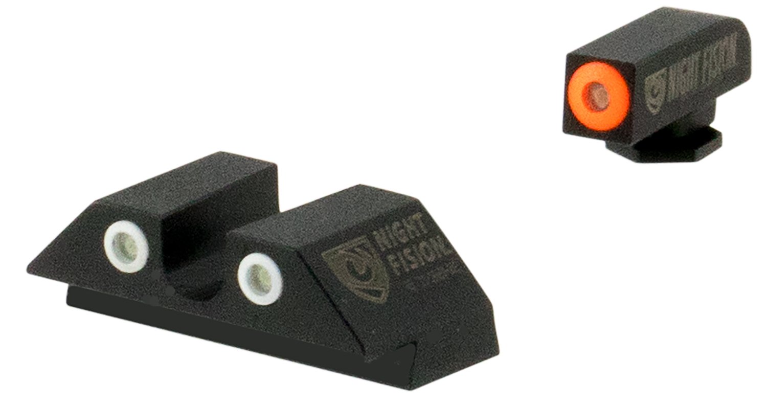 Night Fision GLK003007OGZ Tritium Night Sights Glock 42/43/43X Black - Nightforce Optics - STEEL