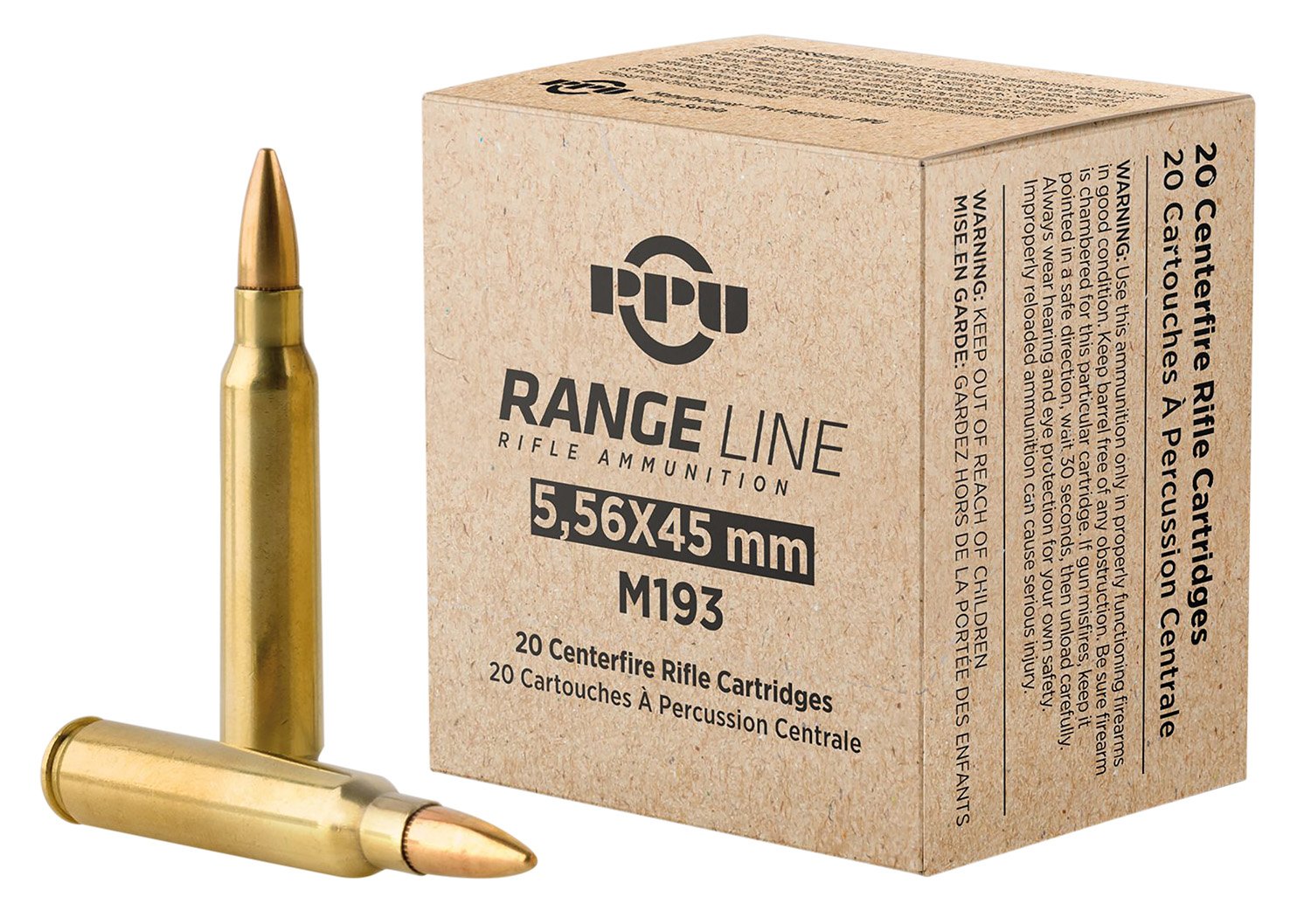 TR&Z PPR556 5.56mm 55gr Full Metal Jacket Boat Tail 20 Per Box/50 Case - Prvi Partizan