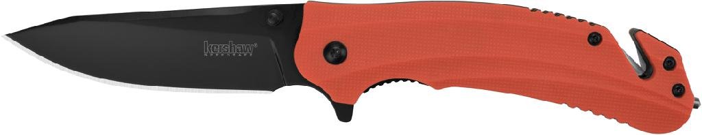 KERSHAW 8650X Barricade 3.5in Black-Oxide Blade, Orange Handle