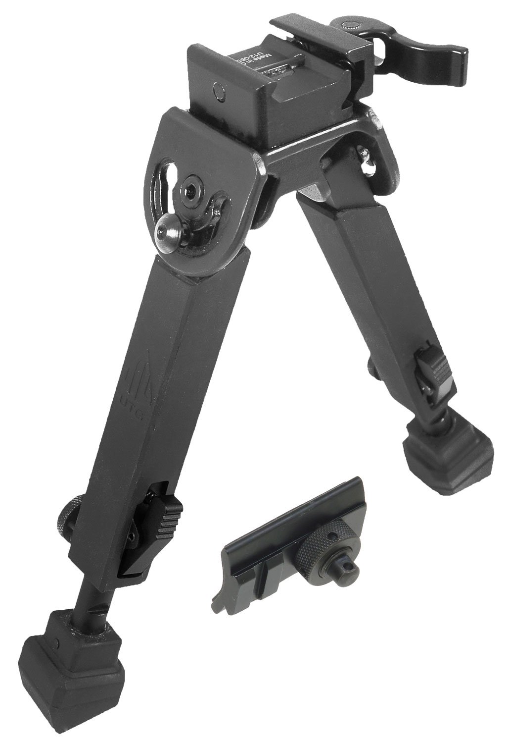 Buy UTG TLBP20QA Armored QD Bipod Black 6-8.5" Metal Rubber Legs online