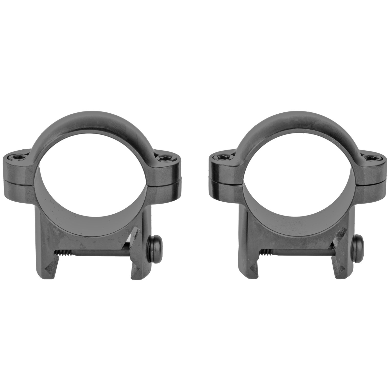 Burris Solid Steel Weaver Zee Rings 1" High Gloss Black 420080 - Burris Optics - 1"