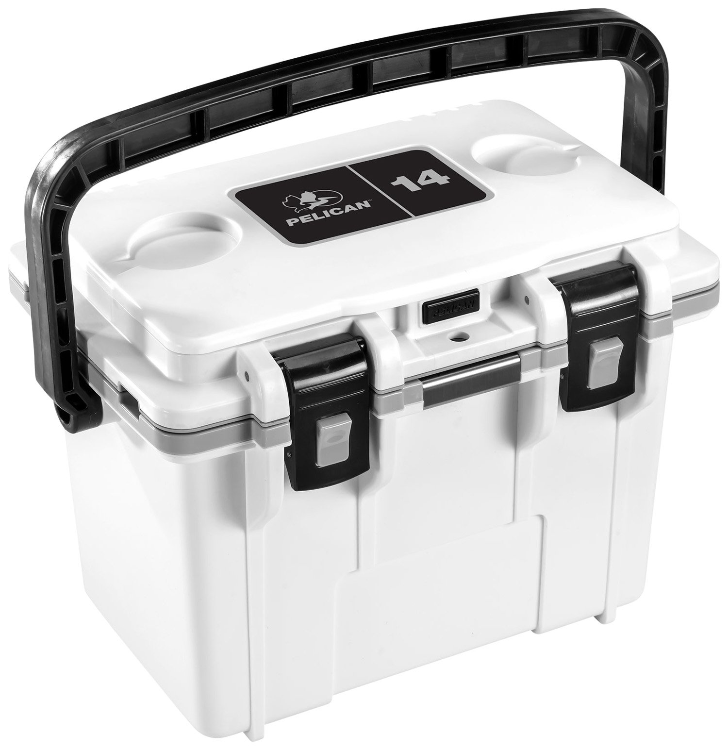 Buy Pelican Coolers IM 14 Quart White/Gray with Dry Storage - Injection Molded, Tall & Slender, Made in USA online