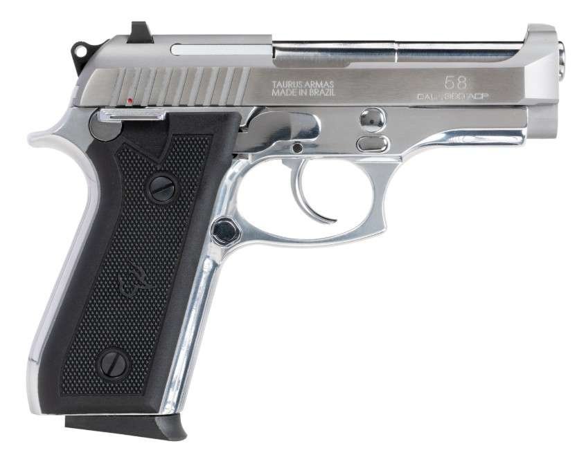 Taurus 58 Handgun .380 Auto 15rd Magazines 4 Stainless Steel Slide/Grip - Taurus International Manufacturing, Inc. - 380 ACP