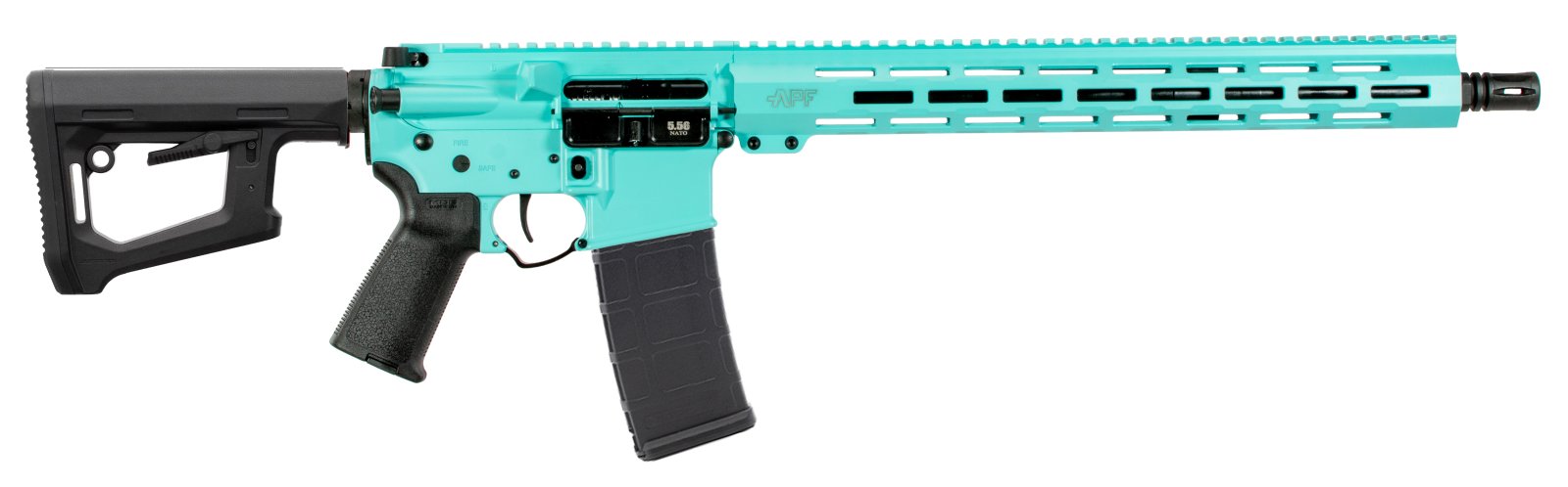 Alex Pro RI367RB 5.56 NATO 16" MLOK Robbins Egg Blue Nitride Barrel