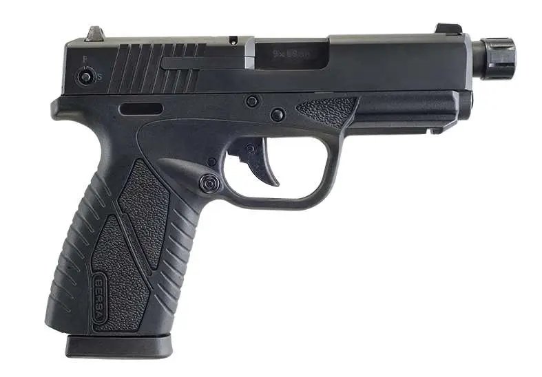 Bersa BP CC 9mm Pistol 4" Threaded Barrel Black - Bersa - 9mm