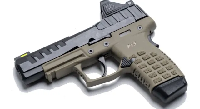 Kel-Tec P15 Viridian RFX11 9mm 4 In Tan 15+1