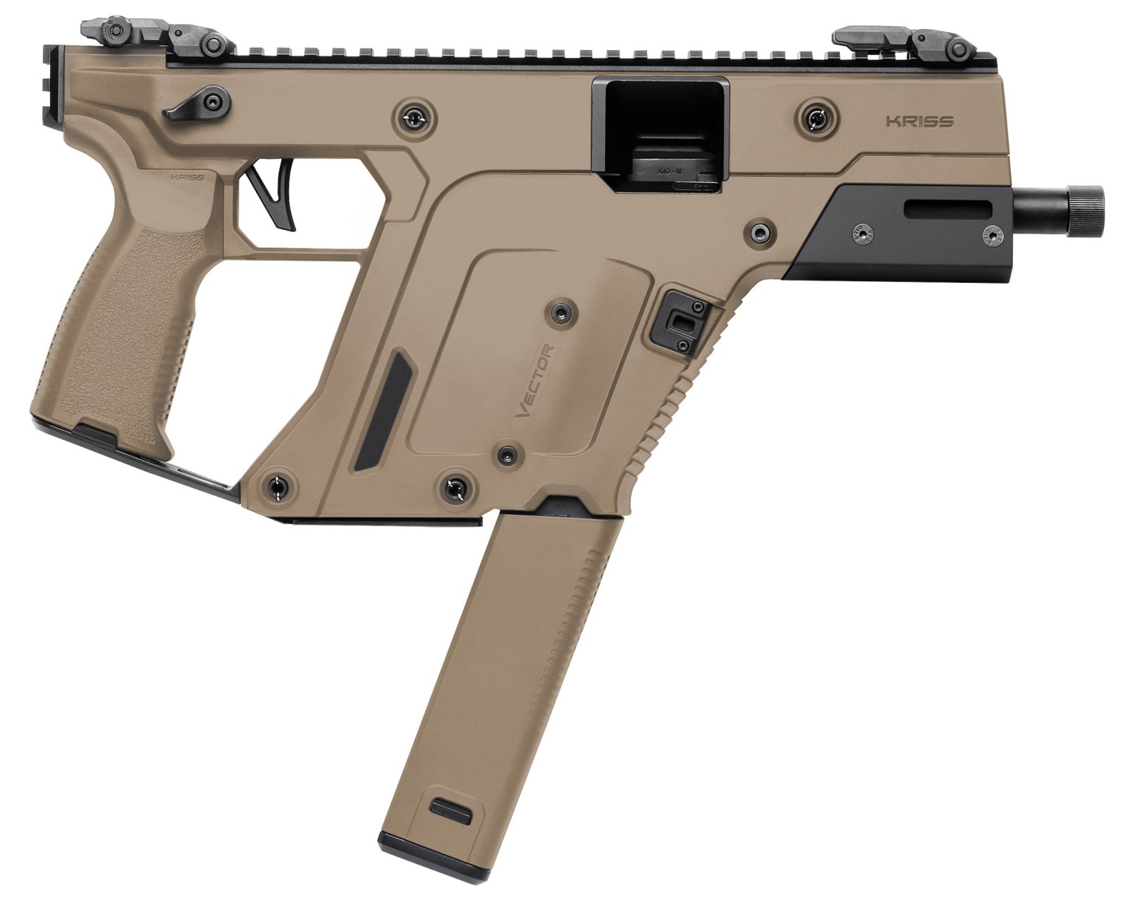 Kriss USA KV10-3PFD00 Vector SDP G3 10mm 5.5" Flat Dark Earth Semi-Auto Pistol - Kriss USA - 10mm