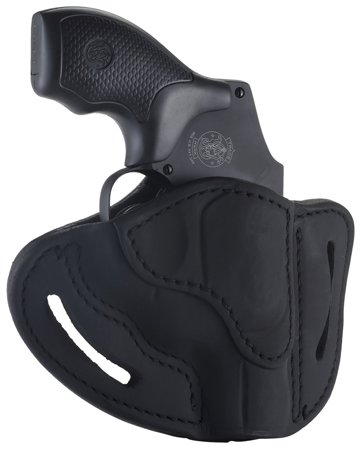 1791 Gunleather RVHX-1-SBL-R Revolver Holster Stealth Black RH OWB - 1791 Gunleather - STEALTH BLACK