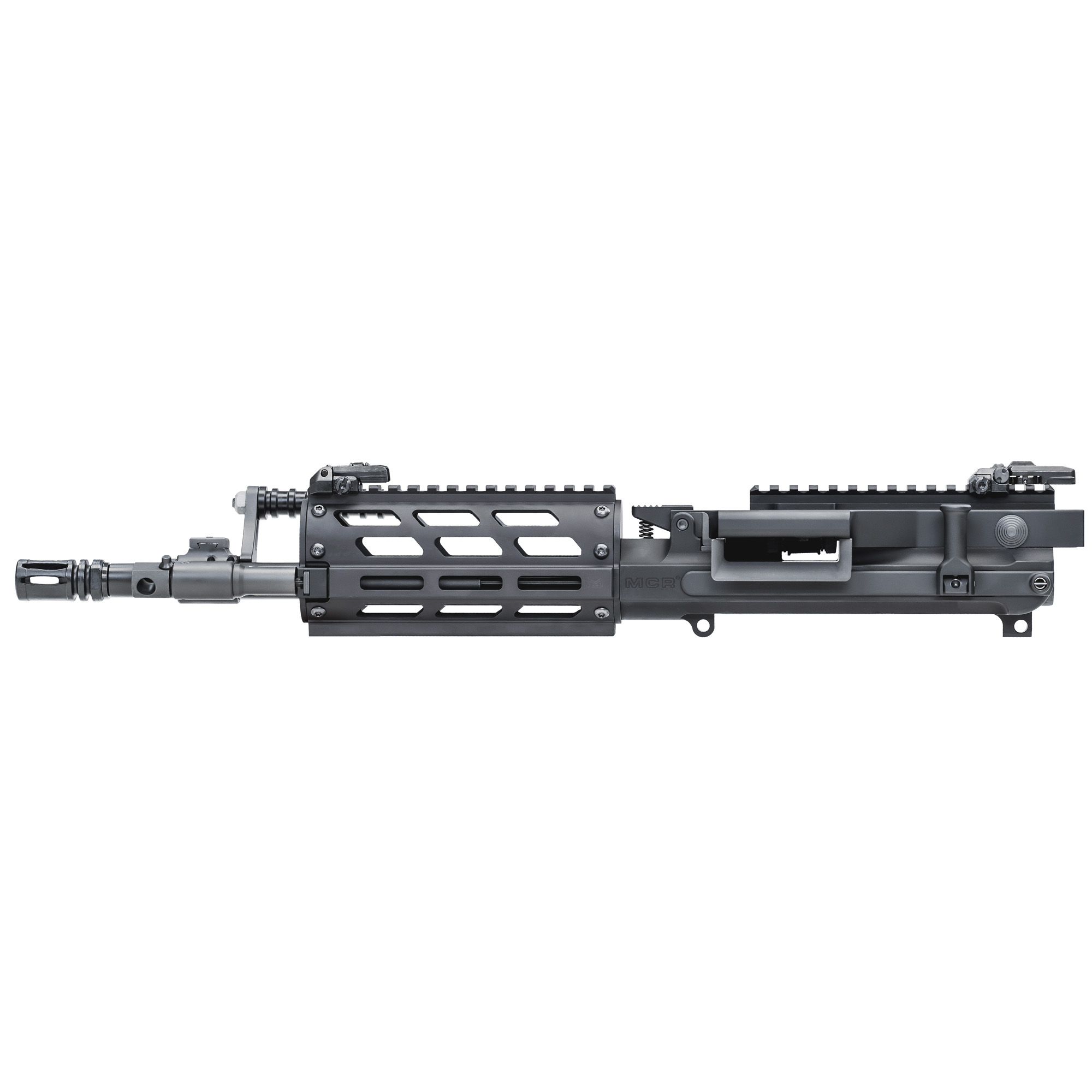FightLite MCR060MS MCR Dual Feed Upper, 12.5" Barrel, 5.56 NATO, Black