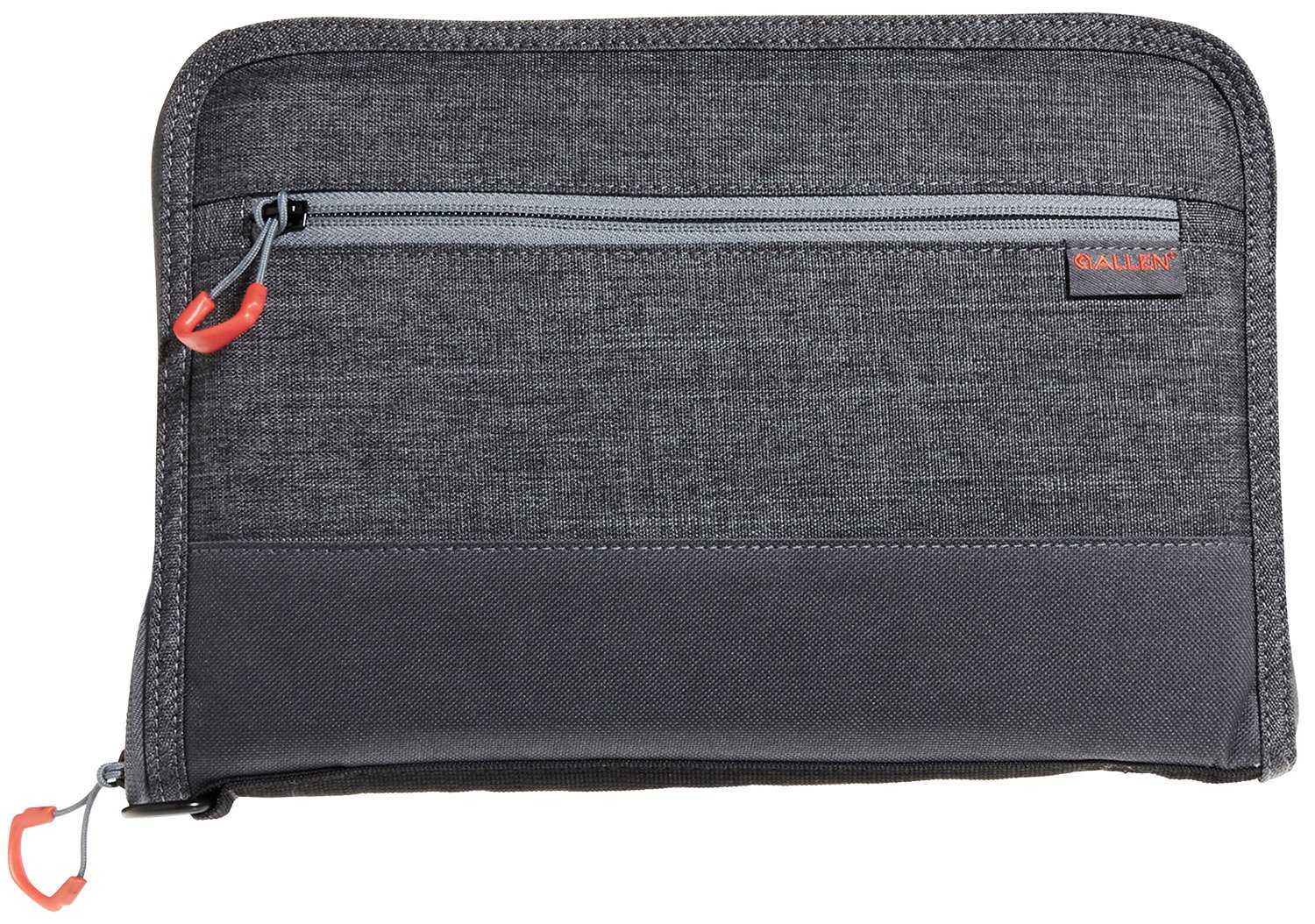 Allen Auto-Fit 2.0 Deluxe Handgun Case 11" Heather Gray and Red - Allen Company - HEATHER GRAY/RED