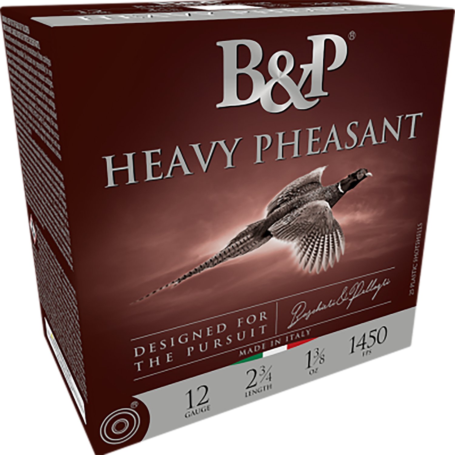B&P Heavy Pheasant Shotgun Loads 12 ga. 2.75 in. 1 3-8 oz. 1450 FPS 5 Sh... - Baschieri & Pellagri - 12 Gauge