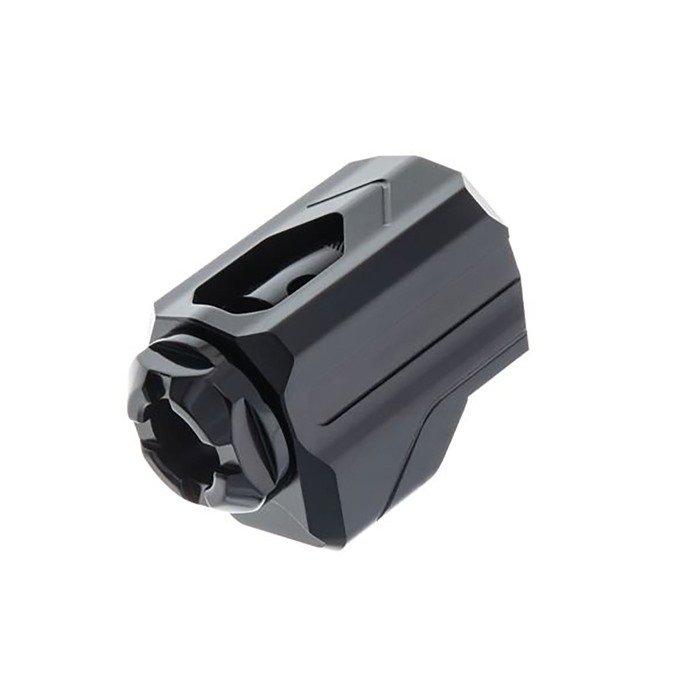 Tyrant CNC UNI-COMP COMPENSATOR FOR 9MM UNIVERSAL BLACK W/BLACK SCREW