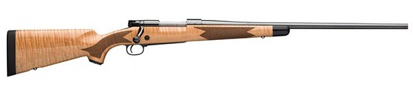 Winchester Repeating Arms Model 70 Super Grade 264 Win Mag Caliber with 3+1 Capacity, 26" Barrel, High Polished Blued Metal Finish & Gloss AAA Maple Stock Right Hand (Full Size) - Winchester - 264 Win