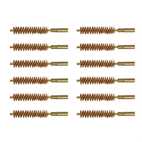 Brownells Special Line Dewey Brush Bronze .45 Caliber Rifle 12 Pack