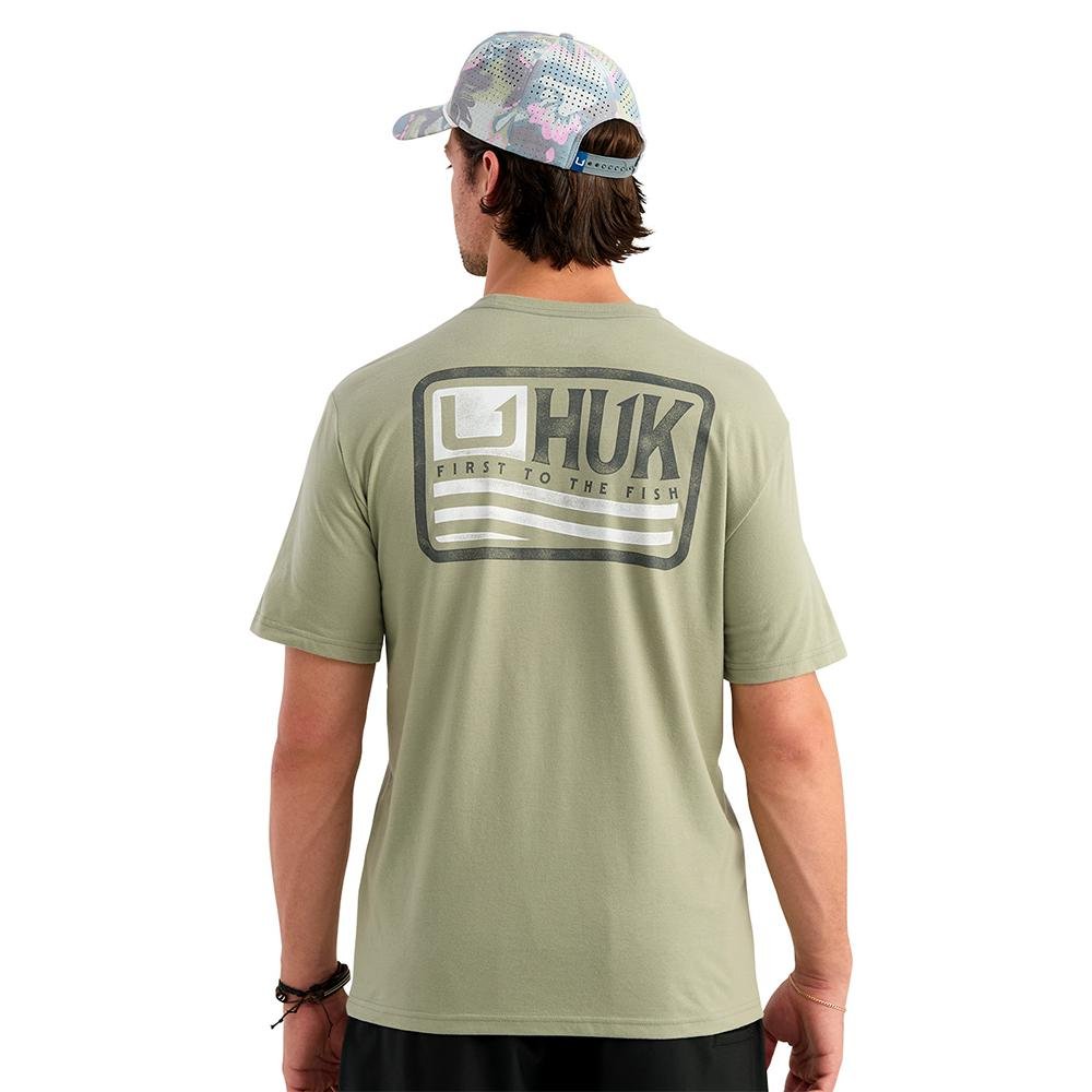 Buy Huk Born Wave Short Sleeve Shirt Seagrass 2XL online