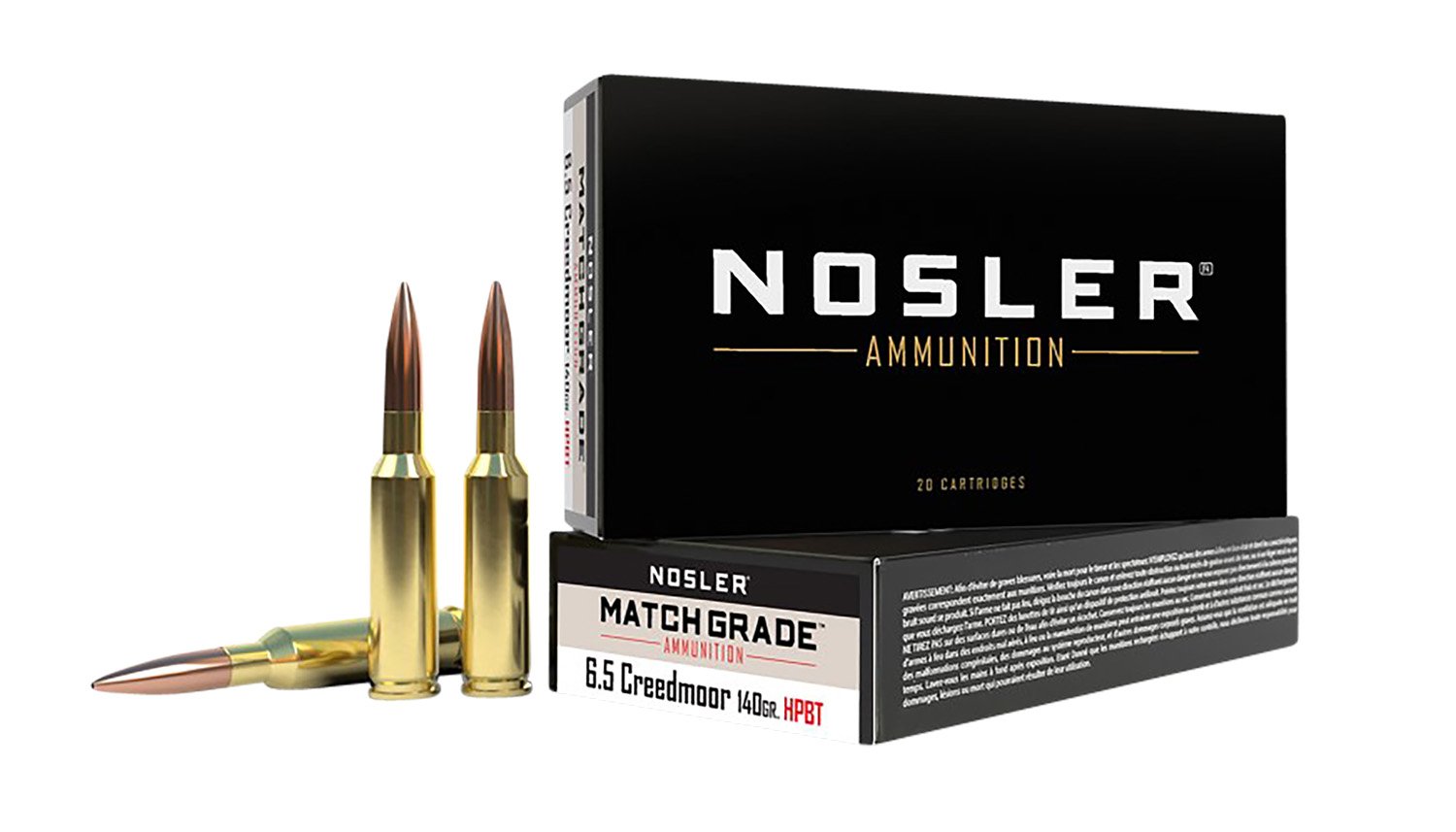 Nosler 43455 Match Grade 6.5Creedmoor 140gr Custom Competition Hollow... - Nosler - CUSTOM COMPETITION HOLLOW POINT BOAT TAIL