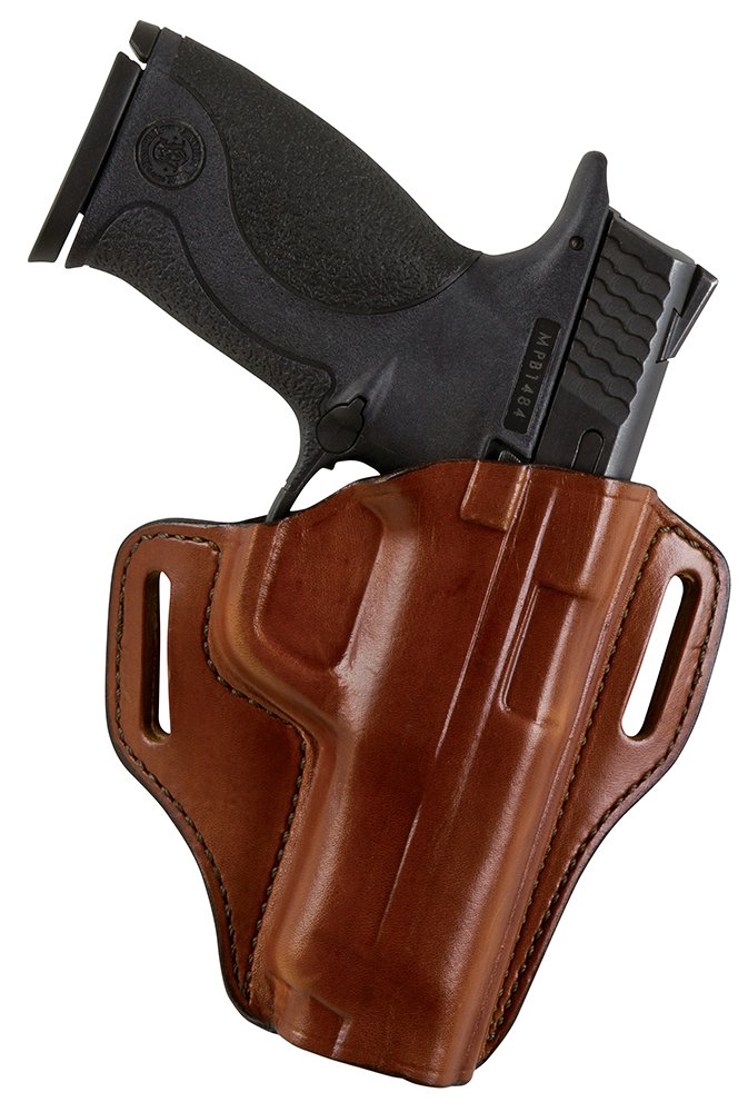 Bianchi 25052 57 Remedy OWB Size 01 Tan Leather Belt Slide Holster for S&W J Frame Revolvers - Bianchi - TAN