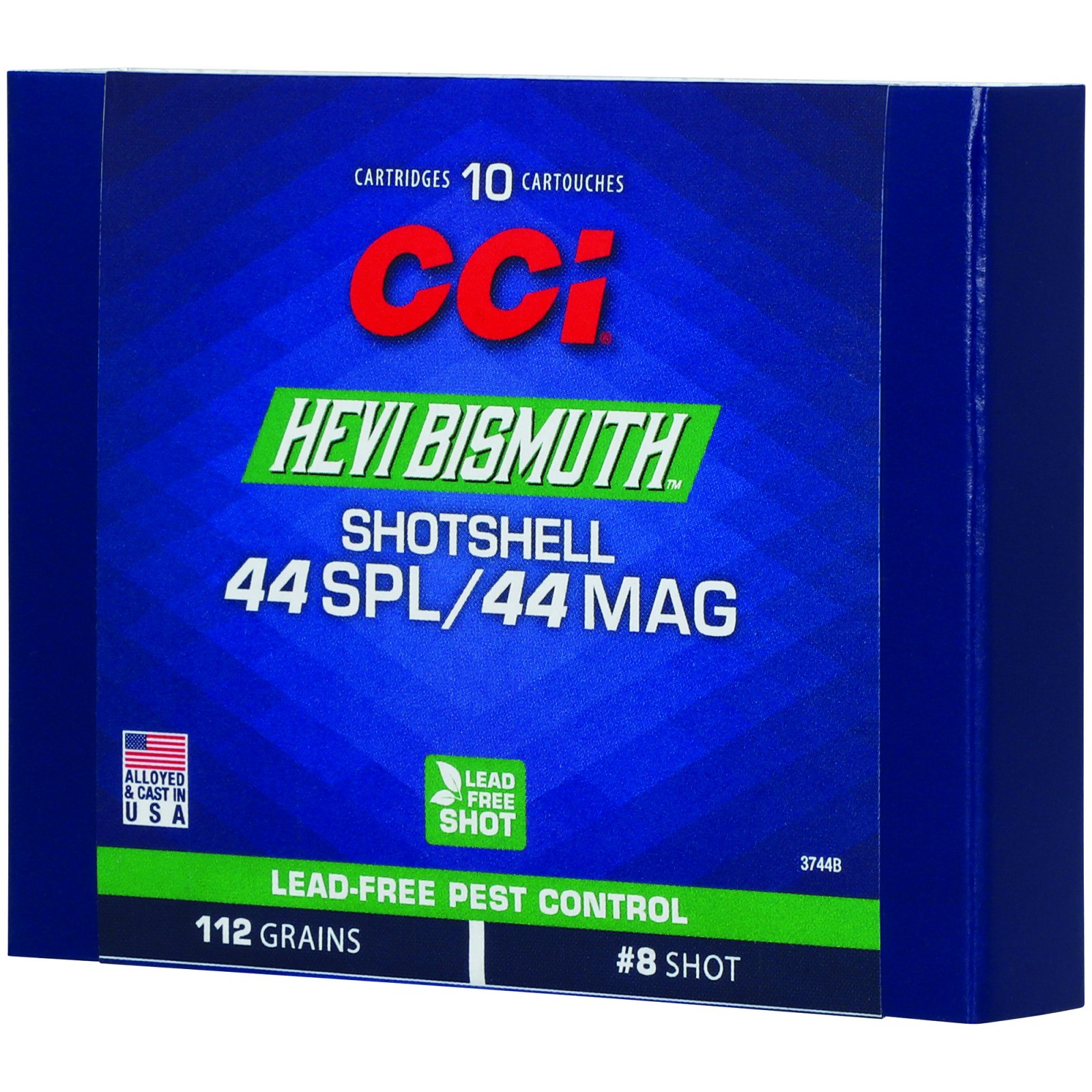 CCI 3744B Pest Control HEVI-Bismuth .44 Special/.44 Rem Mag 10/Box - CCI - 44 MAGNUM
