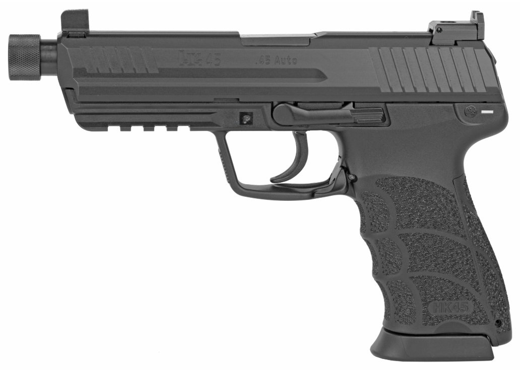 H&K HK45T 81001118 Tactical 45 Auto 10+1 Black Polymer 5.2" Threaded