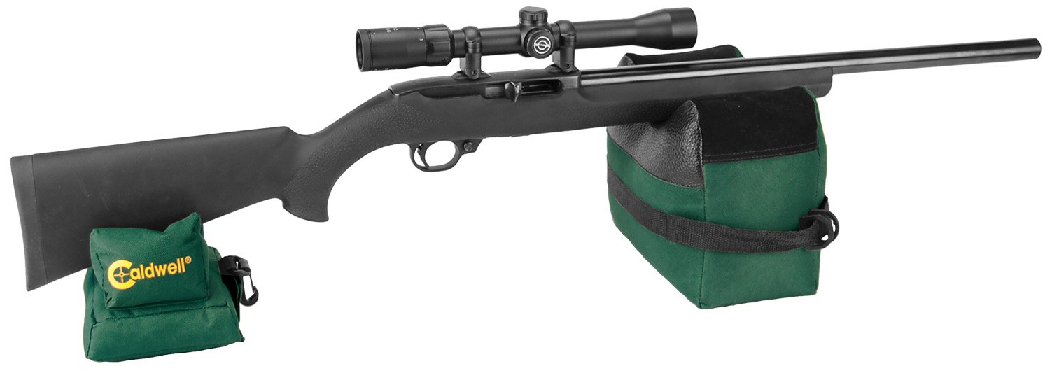 Caldwell 248885 DeadShot Shooting Bag Combo Dark Green 600D Polyester - Caldwell - FRONT AND REAR BAG