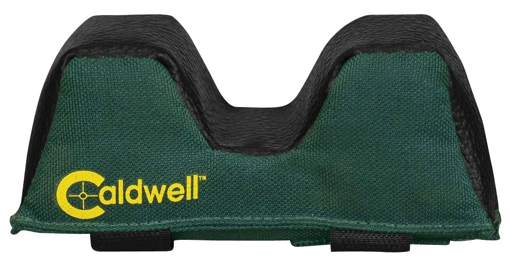 Caldwell 263234 Medium Varmint Front Rest Bag, Green/Black, Leather & Polyester, Quick Installation