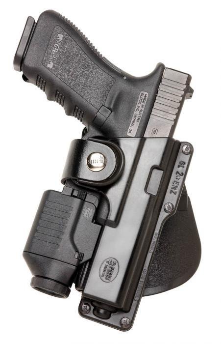 Fobus Tactical RBT17: Right Hand, Black Polymer Paddle Holster - Glock 17/22 Light Option - First Samco/Fobus