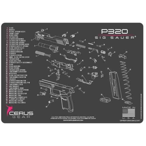 CERUS GEAR SIG P320 SCHEMATIC GRAY/PINK