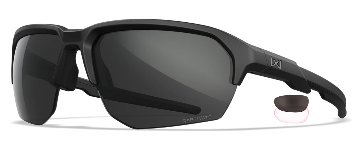 Wiley X CHJKL01 Jakl M/L Grey/Clear Lens Matte Black Frame - WILEYX - MATTE BLACK