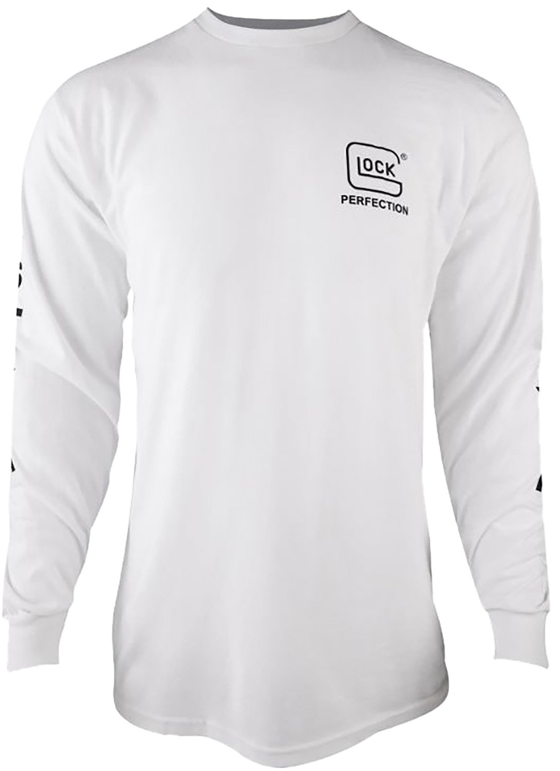 Glock AP96097 Perfection Long Sleeve Tee White 3XL Pre-Shrunk Cotton - Glock - LONG SLEEVE