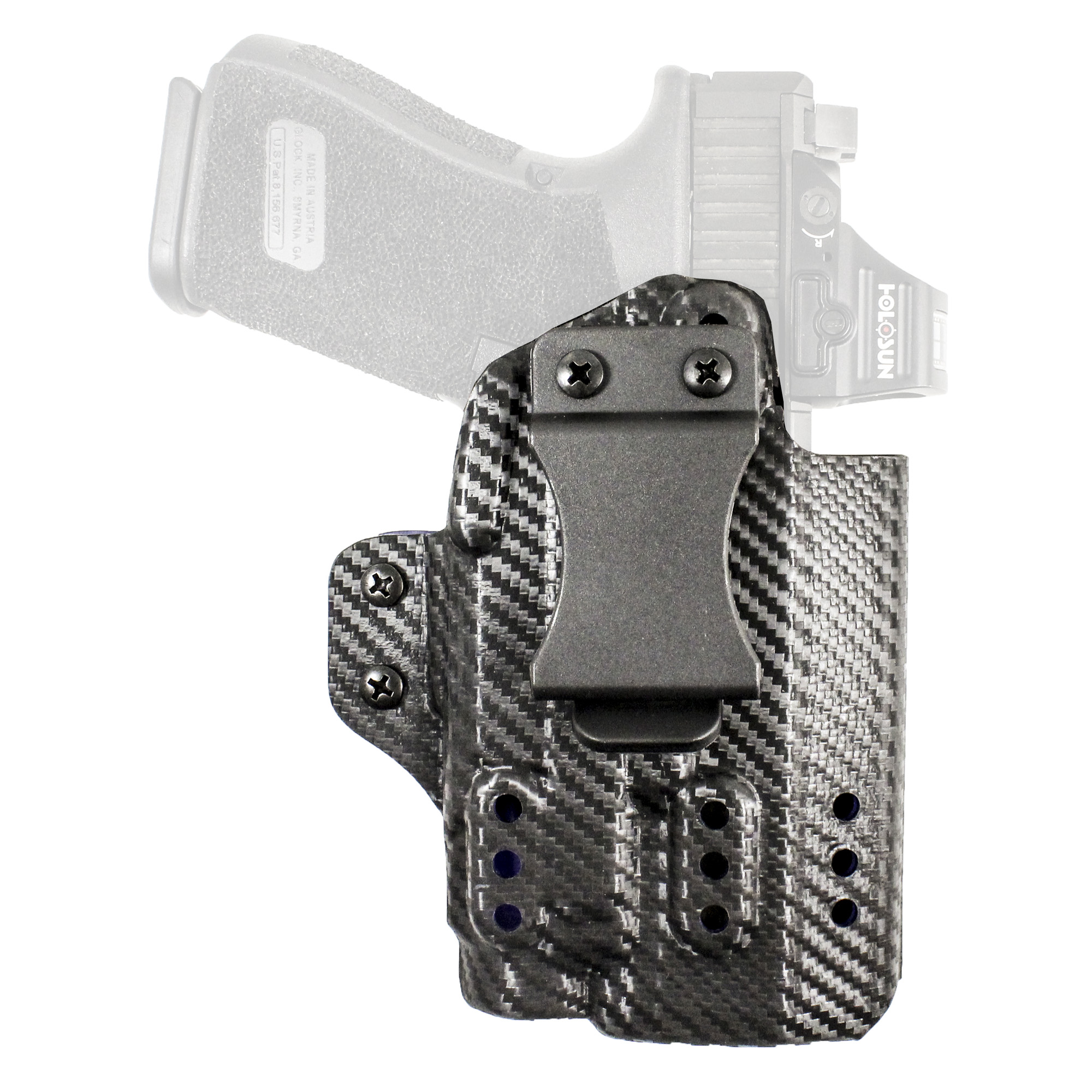 DeSantis 213KA6VZ0 Persuader IWB Holster, Kydex, Carbon Fiber, Right Hand