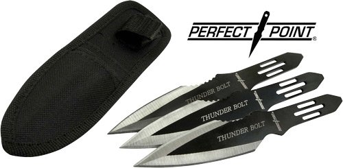 MC PERFECT POINT 6.5" SPEAR POINT THROWING KNIVES 3-PACK