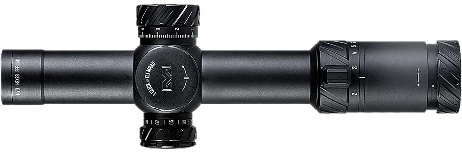 Meprolight 901245701 MVO 1-8x28mm Scope, M1 MRAD Reticle, Matte Black