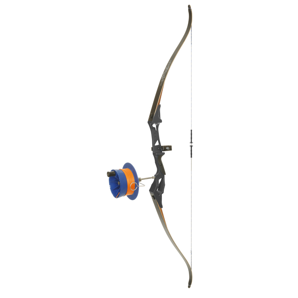 Fin Finder BankRunner 35# Recurve Bow Black with SideWinder Reel RH