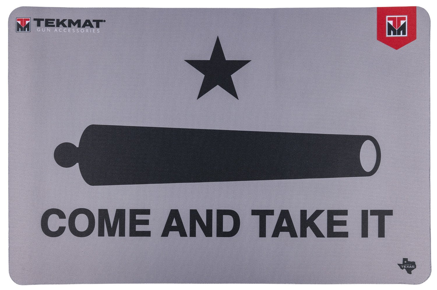 TekMat Come And Take It Cleaning Mat 11"x17" Rubber Black/Gray